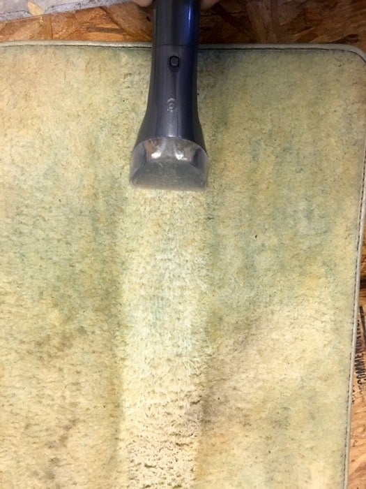 Spot clean carpet with this hand held carpet cleaner -- It really works, take a look!