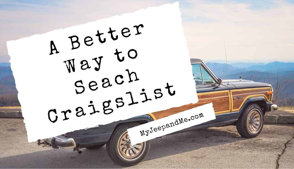 A Better Way to Search Craigslist using this google search trick