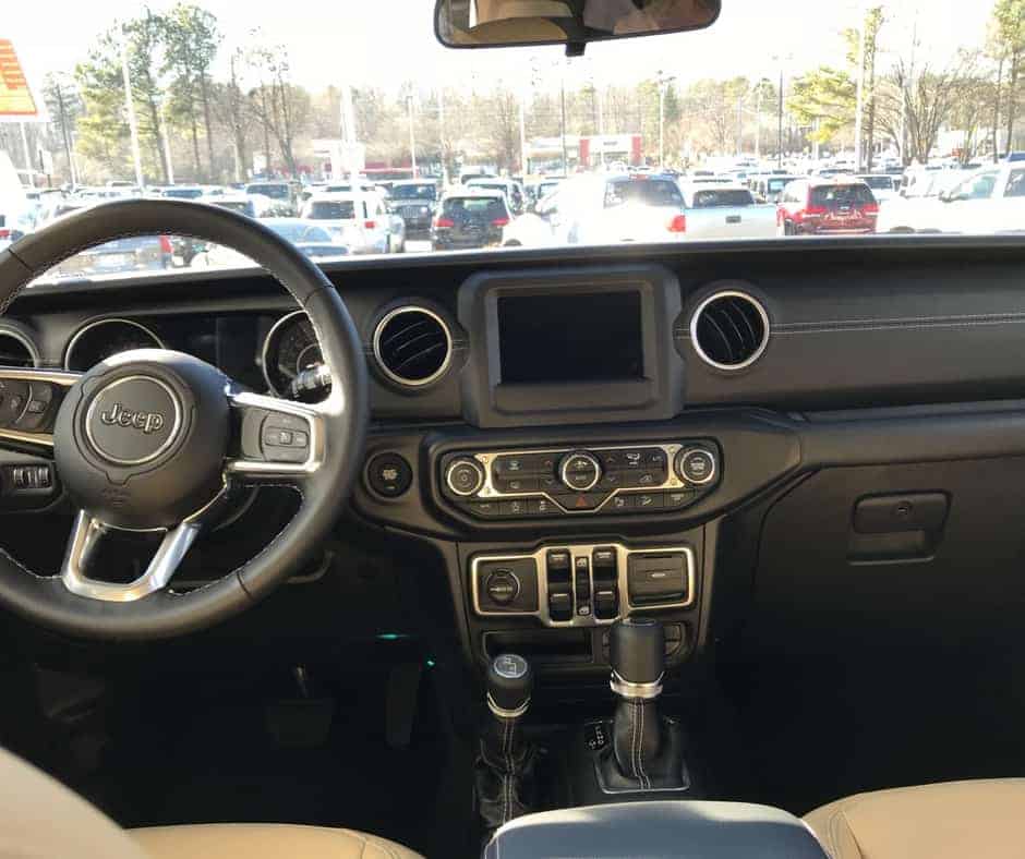 New Jeep Wrangler Interior