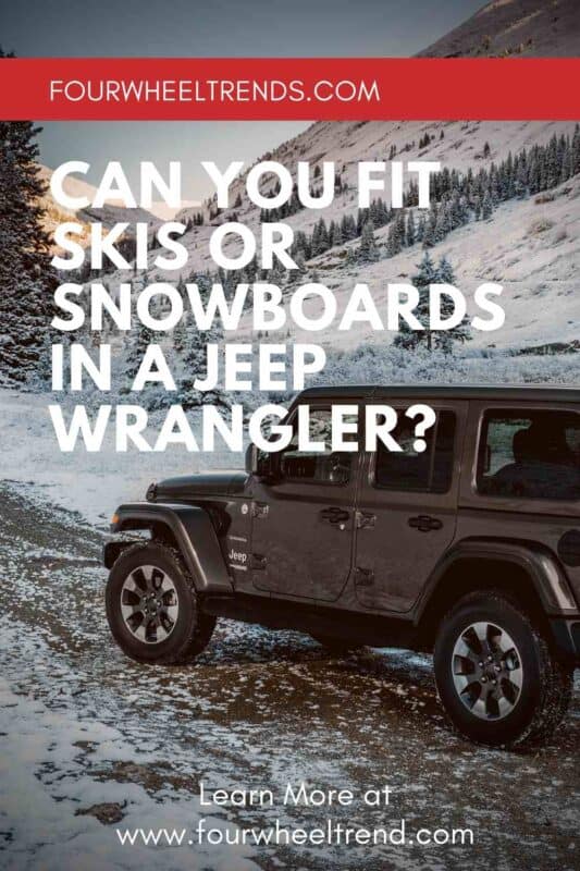 Can You Fit Skis or Snowboards In a Jeep Wrangler? #Jeep #Jeeplife #skiing #snowboarding #adventure #familyvacation #rentalcar #JeepJL #Wrangler