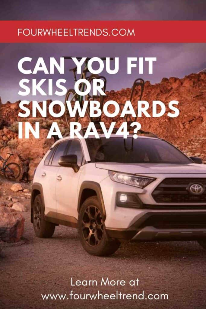 Can You Fit Skis or Snowboards in a RAV4? #toyota #rav4 #skiing #rentalcar #snowboarding #vacation #allwheeldrive #trd
