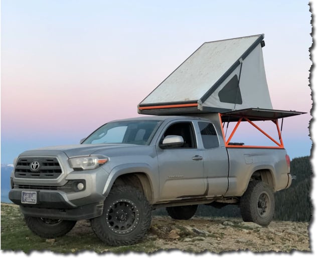 What Truck Camper Fits a Toyota Tacoma? Go Fast Campers for the Toytota Tacoma and roof top tents too. #TOYOTA #taco #tacoma