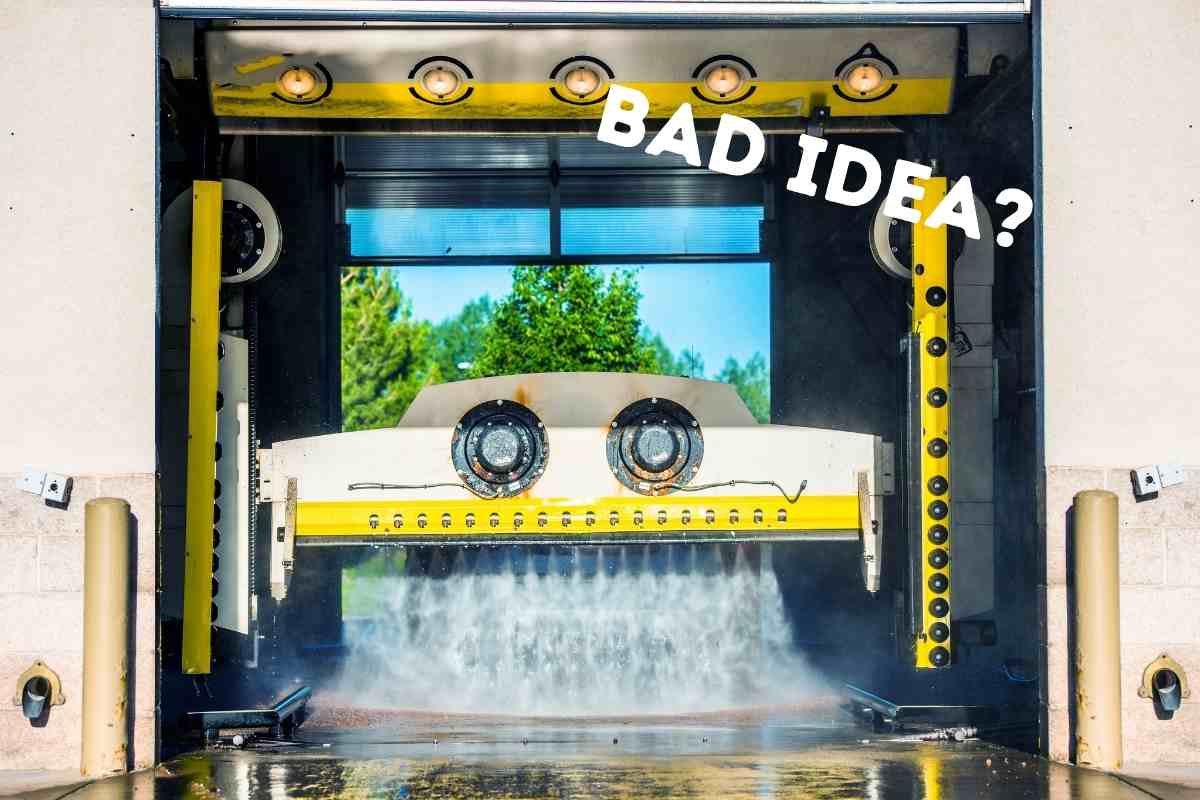 Can you take a soft-top Jeep through a touchless car wash?