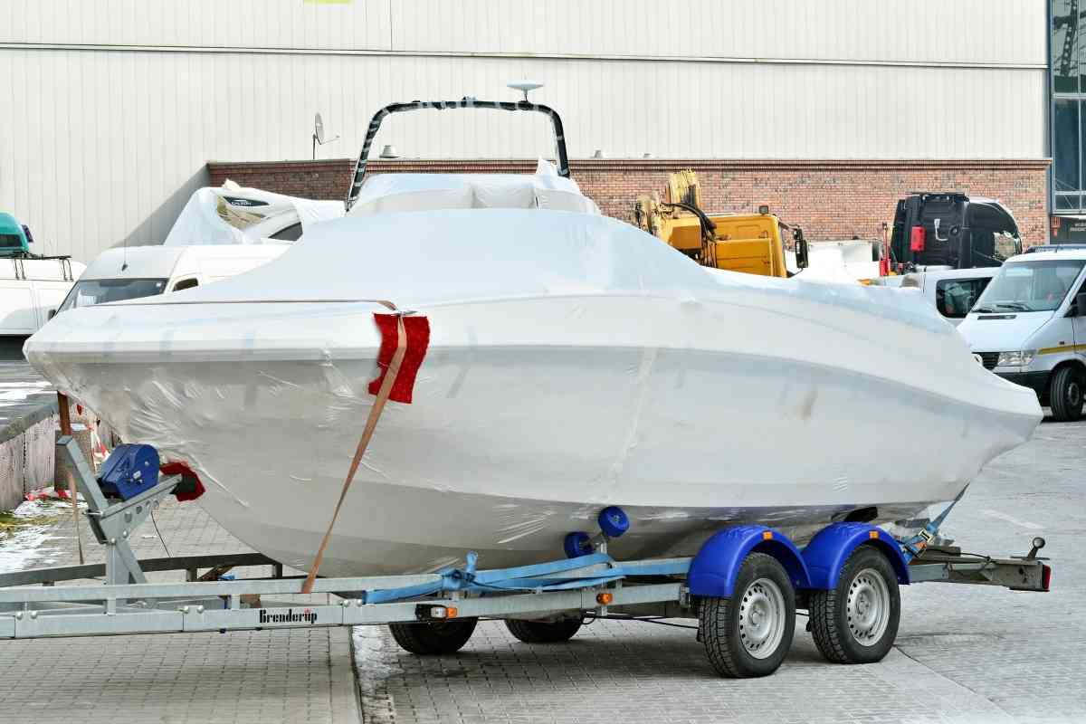 What's the best used SUV for towing boats, trailers and other cargo? The image shows a boat on a trailer
