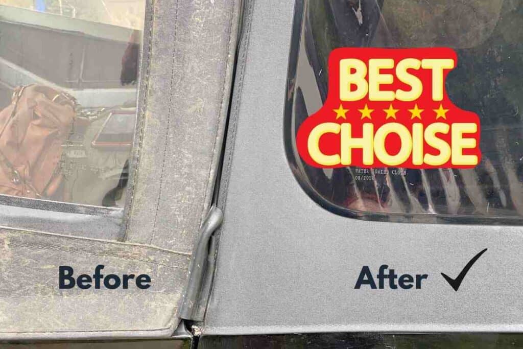 Best Cleaner for Jeep Soft Top (See before and after photos!) Four