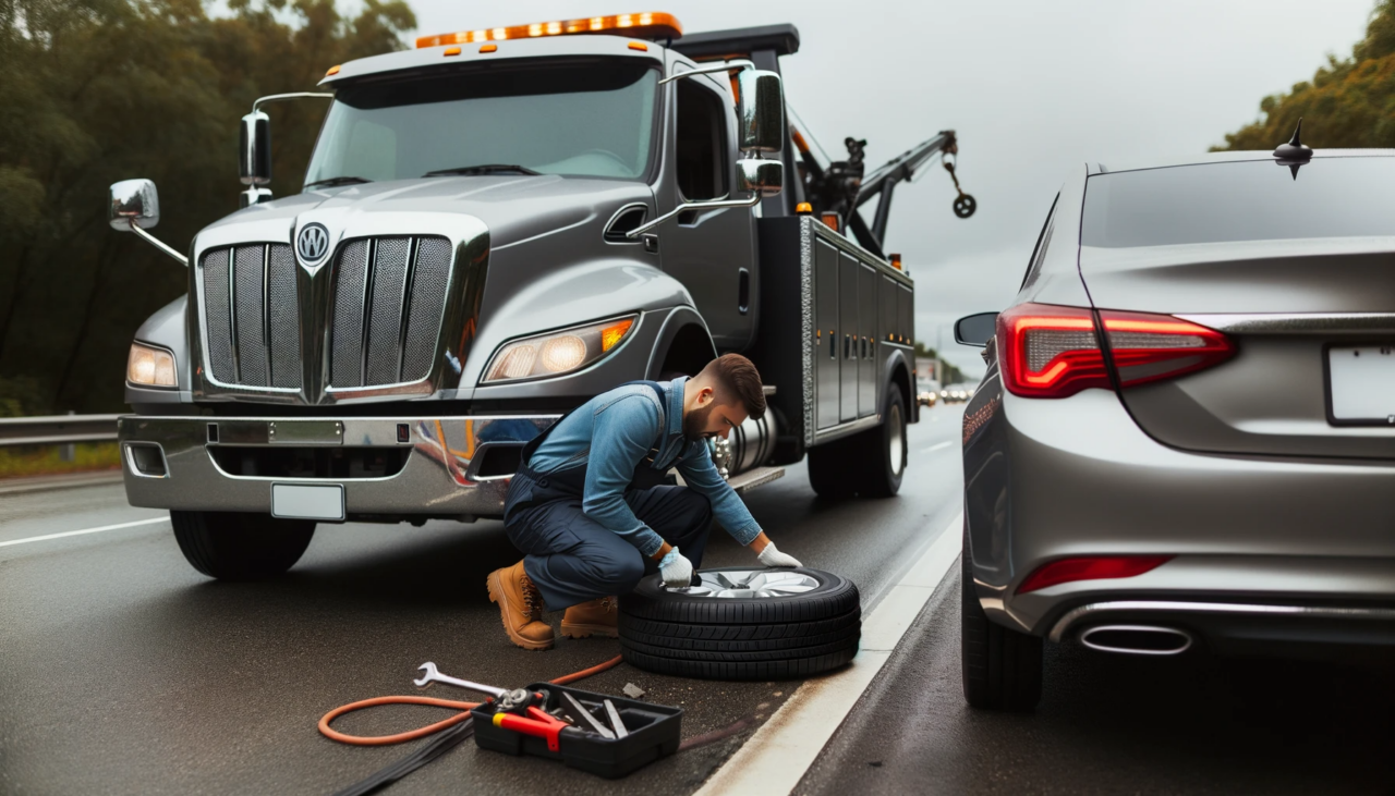 AAA Roadside Assistance for a flat tire