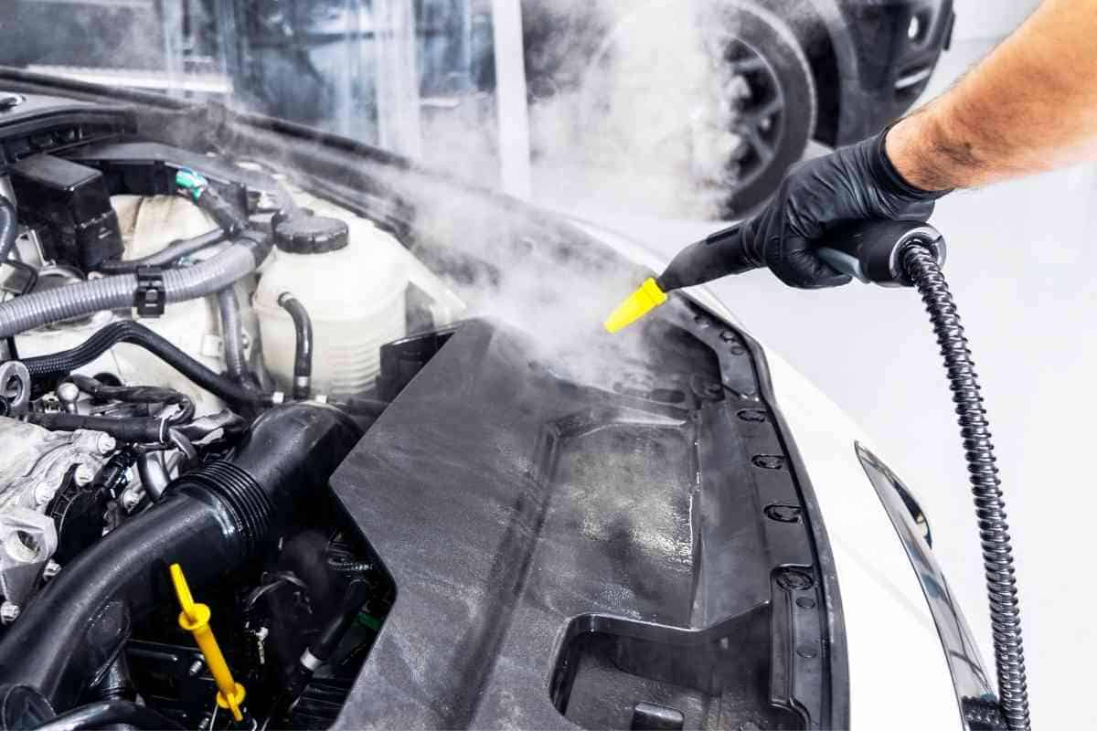 how to steam clean your car engine