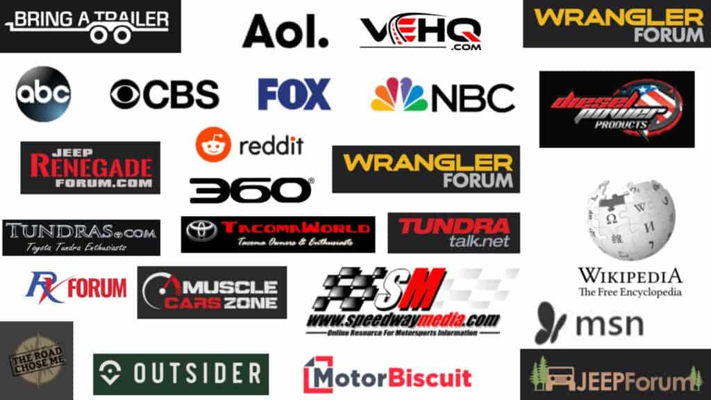Four Wheel Trends has been seen on these popular media outlets. 