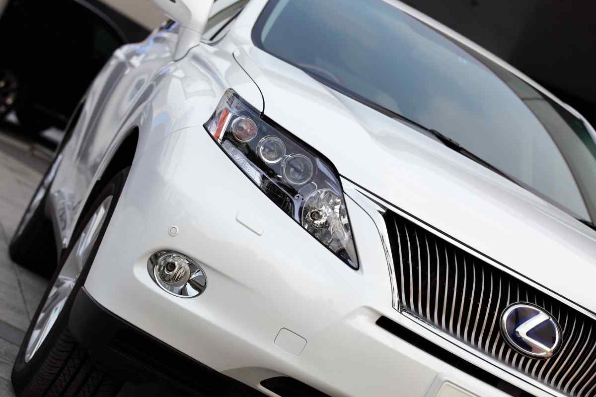 Did the "Check AWD System" light come on in your Lexus RX 350? The image shows a white Lexus RX350