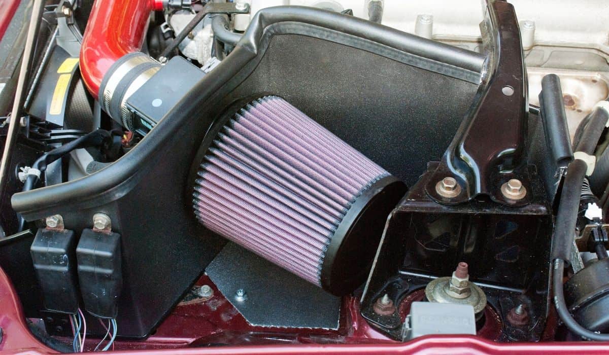 Car Open Air Intake Filter with DIY Heat Shield