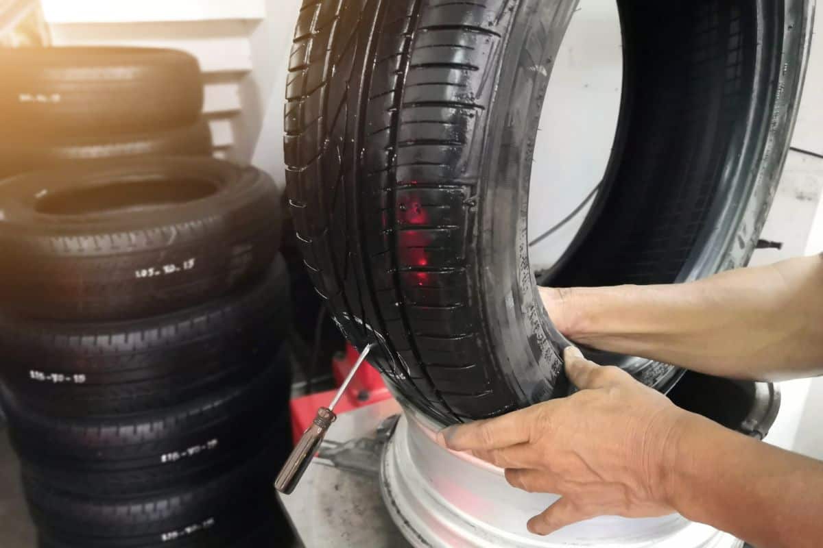 fix a flat tire with a patch or plug at discount tire