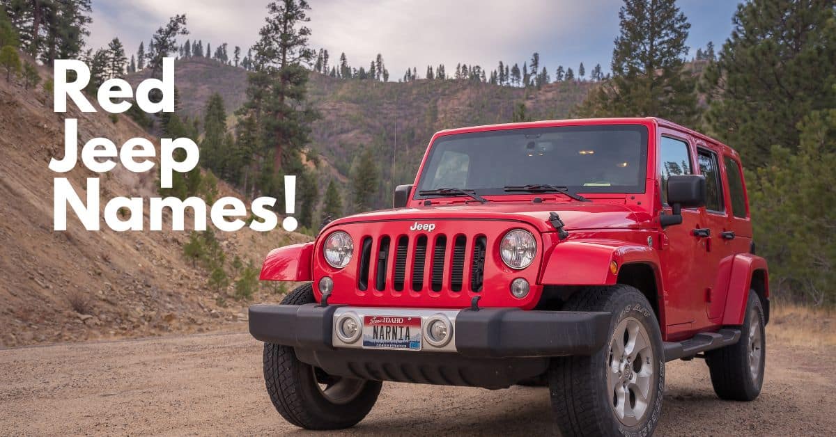 125 Red Jeep Names
