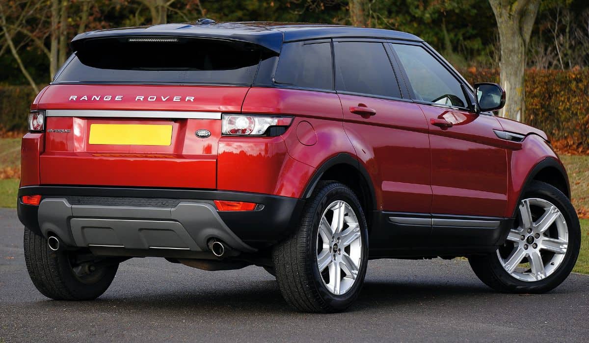 Red Land Rover Range Rover
