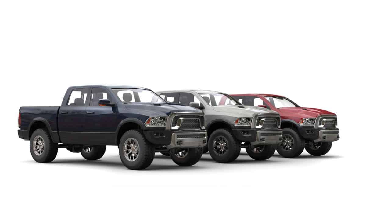 Three awesome metallic pick-up trucks