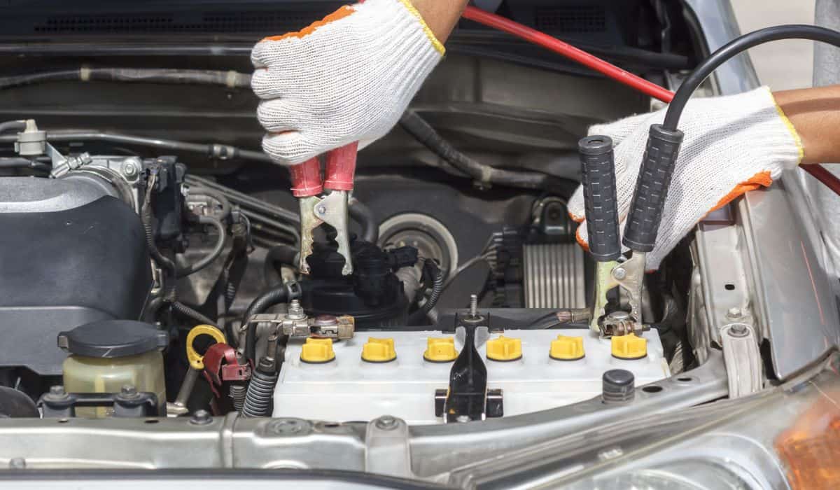 Mechanic working in auto repair shop