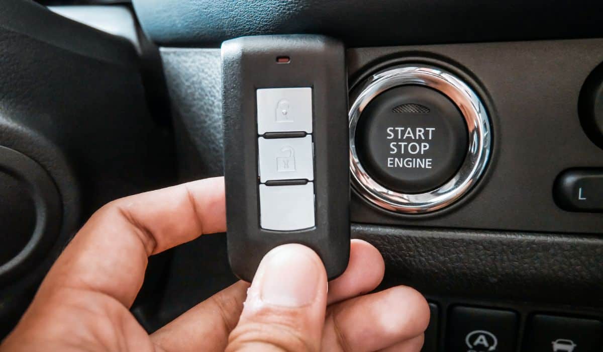 Car Immobilizer Remote Near Start Stop Engine Button