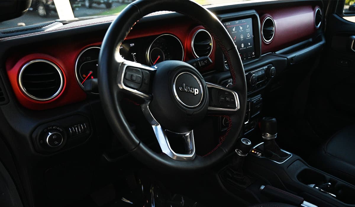 Jeep interior cabin