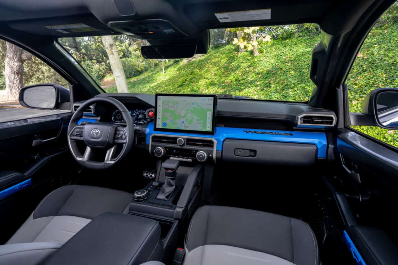Large screen tech on the tacoma dash