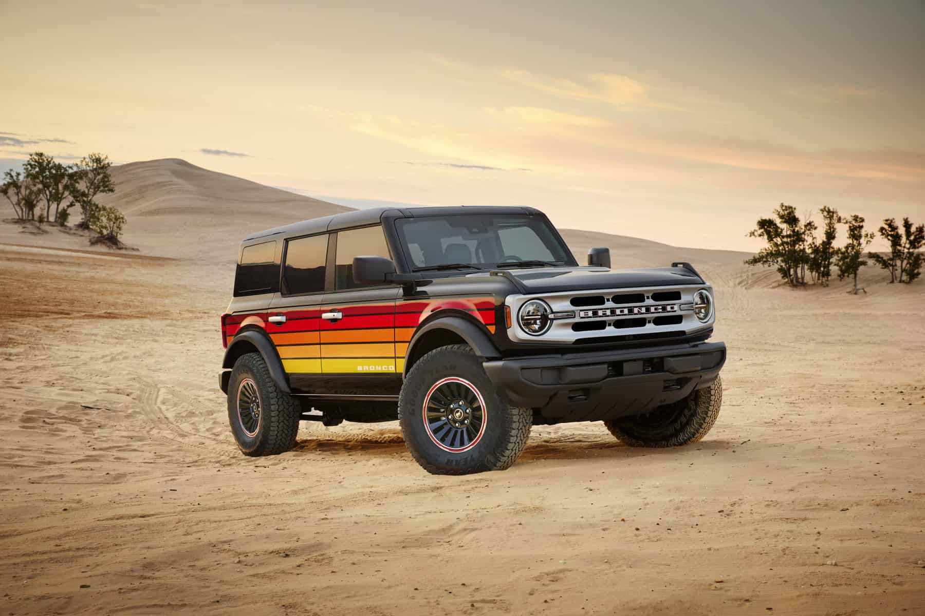 vintage styling on a new ford bronco