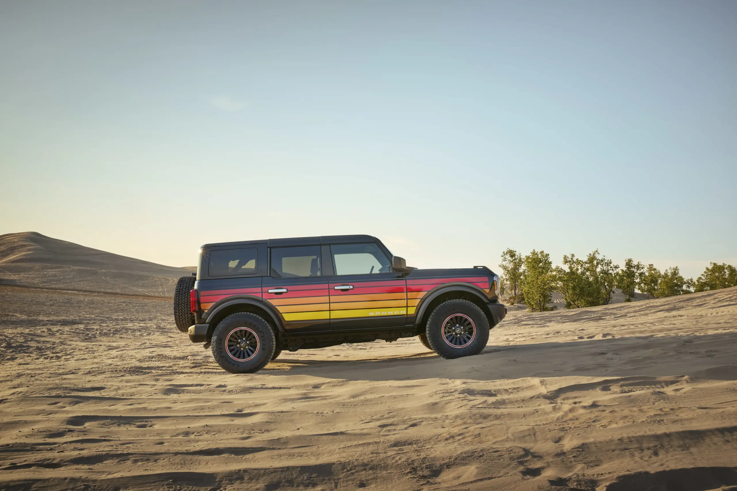 vintage styling on a new ford bronco