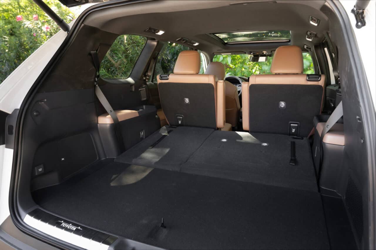 photo showing the cargo room and space of the new 2025 Toyota Grand Highlander