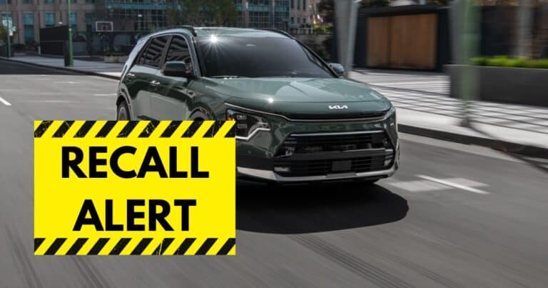 urgent Kia Nira recall alert letting owners know they need to have their car inspected by a Kia dealership.