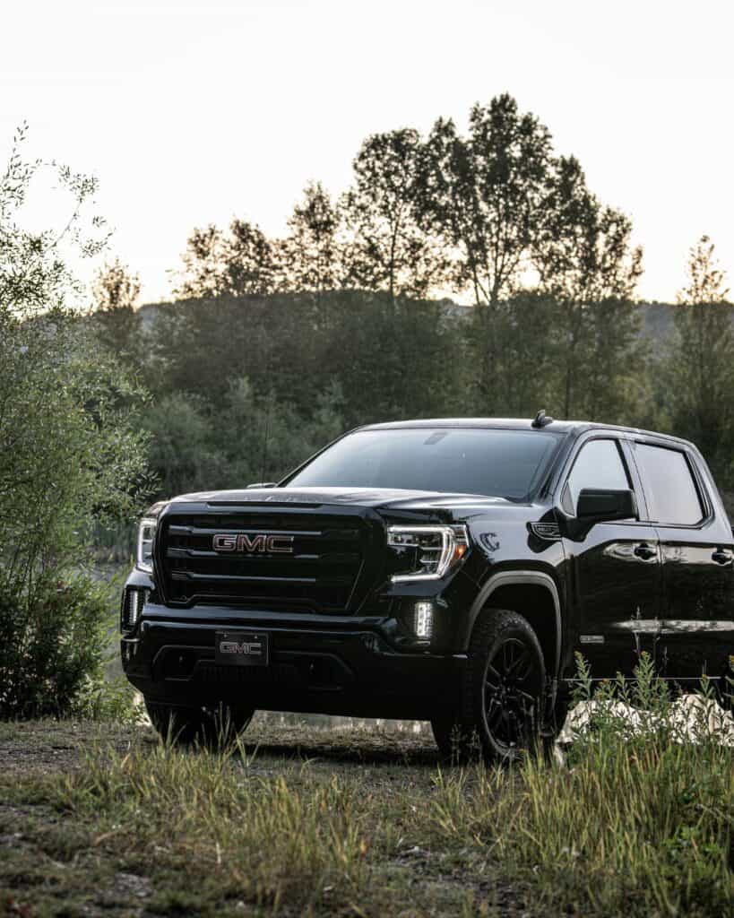 GMC Sierra pickup truck in the photo