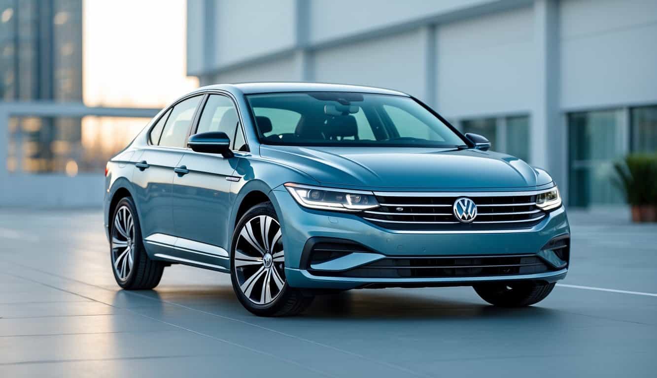 Car Manufacturers With The Most Active Recalls In 2025: The Shocking Leaders 4 A Volkswagen car parked outdoors in a city setting, shown from the front side with a clear view of the logo.